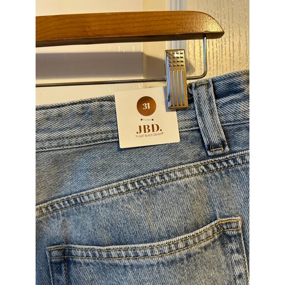 Just Black Denim Jeans Size 31 Wide Leg - Picture 7 of 8